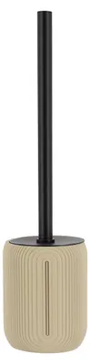 Image de TENDANCE | Brosse de toilettes - beige - Accessoires de salle de bains - striée