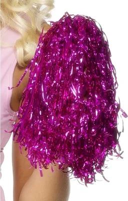 Immagine prodotto di Pompon rosa metallizzato