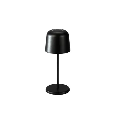Image de Konstsmide 7845-750 Biot Lampe de table et lampe bouteille USB | noir mat | d'intérieur | sans fil | autonomie de 8 à 16 h | 11 x 11 x 30 cm