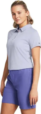 Produktbild von Under Armour Golf Playoff Kurzarm-poloshirt Für Damen Blau M Frau Blau M