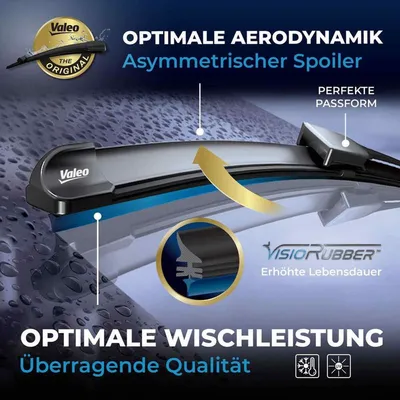 Produktbild von VALEO SILENCIO Scheibenwischer Wischblatt Vorne passend für MERCEDES-BENZ C-Klasse Limousine (W204) Rahmenlos