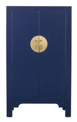 Obrázek produktu pro Fine Asianliving Čínská skříň Noční modrá - Orientique Kolekce B70xT40xH120cm Čínská skříň Čínská svatební skříň Orientální nábytek Asijský