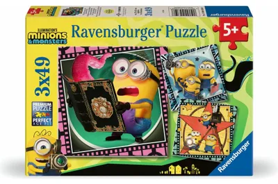 Immagine prodotto di 3 x 49 pezzi Puzzle per bambini Ravensburger Minions 3 12004350