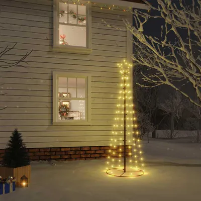 Zdjęcie produktu dla vidaXL Choinka LED w kształcie stożka ciepła biel 108 LED 70x180 cm