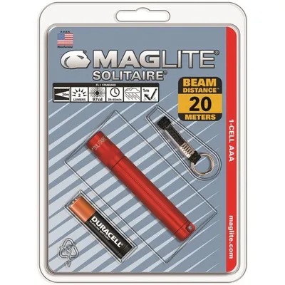 Obrázok produktu pre Maglite 32481, Baterka, Červená, Hliník, IPX4, Kryptónová žiarovka, 1 lámp