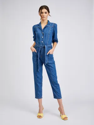 Produktbild von Orsay Blauer Jeans-Overall für Damen 450016558000__38