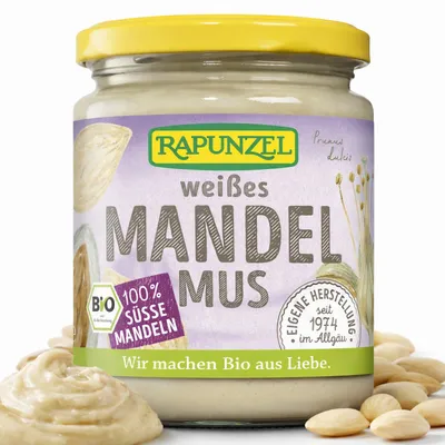 Produktbild von Rapunzel 130600, Nussaufstrich, Mandel, 500 g, Nüsse, Deutschland, süße MANDELN* blanchiert