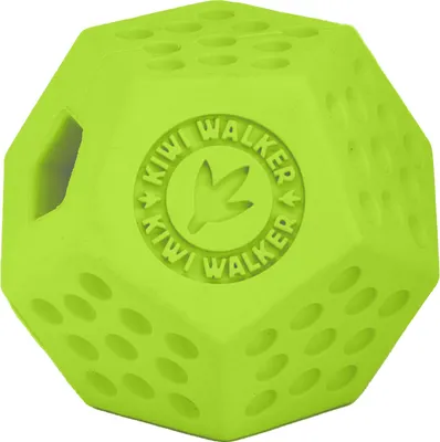 Produktbild von Kiwi Walker DODECABALL Gummispielzeug mit Leckerli-Loch, Maxi 8cm, Grün