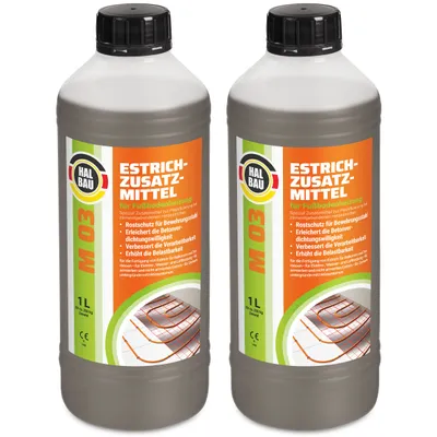 Produktbild von Estrichzusatzmittel 2L für Fußbodenheizung Heizestrichen Beton Plastifizierer Heizsysteme M03