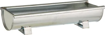 Produktbild von Dehner Pflanzgefäß Dachrinne, ca. 30 x 17 x 10 cm, verzinkt, silber