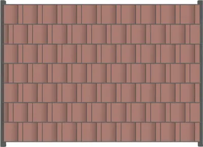 Produktbild von Wallario Zaunsichtschutz mit Motiv Pastellpink für Ein- und Doppelstabmatten Zäune in der Größe 200 x 140 cm