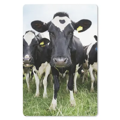 Produktbild von MuchoWow® Mauspad Mousepad Kühe - Gras - Frühling - Tiere - Wiese - Bauernhof 18x27 cm - Mousepads - Maus Mat - Pad - Mausunterlage