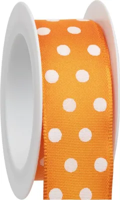 Produktbild von Braun & Company Geschenkband orange 25 mm x 2 m