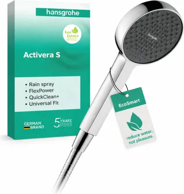 Obrázok produktu pre hansgrohe hansgrohe Activera S Ručná sprcha 95 1jet EcoSmart, chróm, 1 kus.