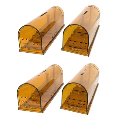 Produktbild von 4er Set Lebend Mausefalle Maus Köderfalle Extra Groß Garten Haus Nager Mäuse Falle Lebendfalle