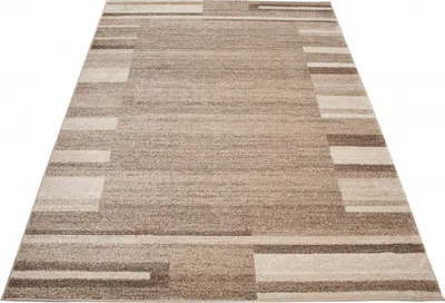 Obrázok produktu pre Koberec Obývacia izba Spálňa Krátky vlas Moderný roztavený dizajn Béžová hnedá krémová  300 x 400 cm