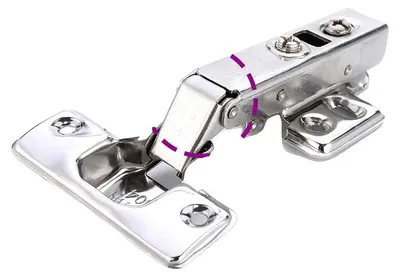 Produktbild von Hydraulisches Türscharnier, sanftes Schließen, Edelstahl, Vollüberlagerung x 12