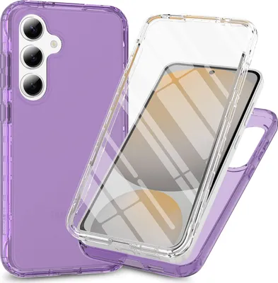 Produktbild von Galaxy A16 Hülle, Bumper mit Eingebautem Displayschutz Komplettschutz Schutzhülle für Samsung Galaxy A16 5G/4G Violett
