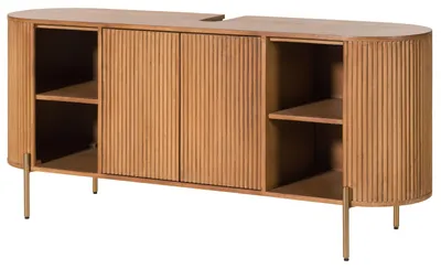Immagine prodotto di MASSIVMOEBEL24 | Mobile lavabo in legno di mango 150x40x65 laccato naturale BARCELONA #551