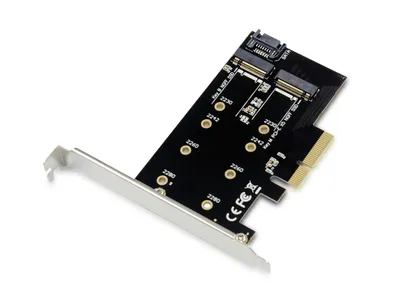 Produktbild von Conceptronic EMRICK04B 2-in-1-M.2-SSD-PCIe-Karte