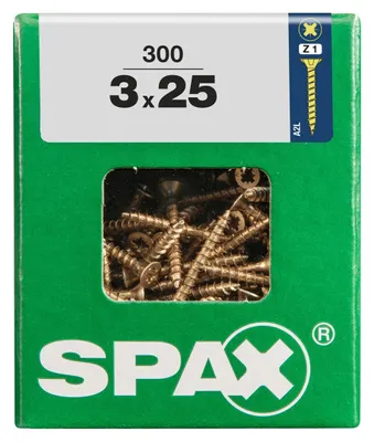 Produktbild von Spax Universalschrauben 3.0 x 25 mm PZ 1 - 300 Stk.