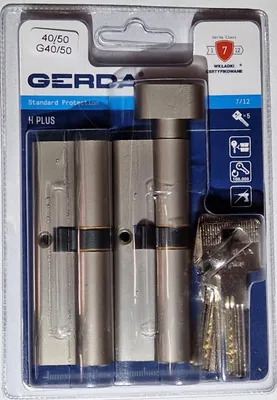 Image de Gerda H Plus Cylindre de serrure Antivol 40/50 mm