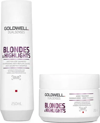Zdjęcie produktu dla Goldwell DS B&H Anti-Yellow Shampoo 250ml + 60sec Treatment 200ml