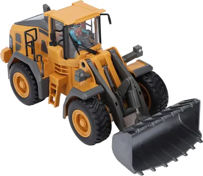 Produktbild von 2,4 G Legierung RC Bulldozer mit realistischer Beleuchtung Sound Lade LKW Frontlader Traktor Spielzeug 9 Kanäle wiederaufladbares Baufahrzeug