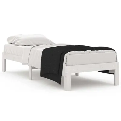 Immagine prodotto di vidaXL Letto in legno massiccio bianco 75x190 cm
