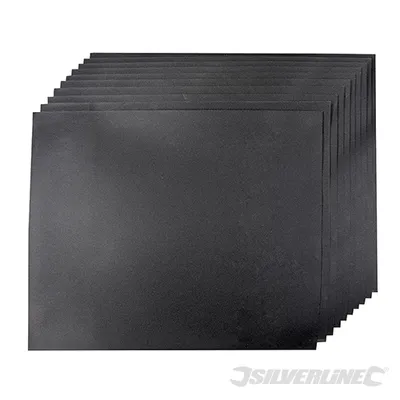 Produktbild von Silverline 741343 Brúsne listy na mokré a suché brúsenie, 10 ks