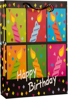 Produktbild von Riesige XXL Geschenktüte Happy Birthday im 2er Set Abmessung 50x72x16cm