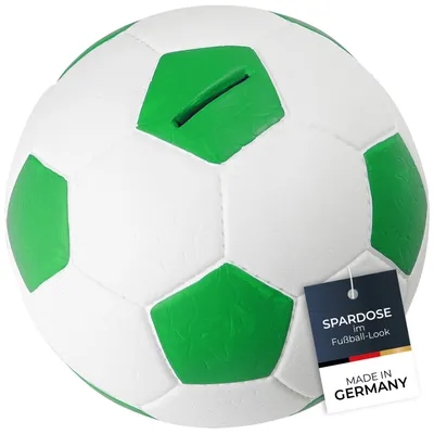 Produktbild von Fußball Sparschwein, Spardose 15 cm, HMF 4790, Grün