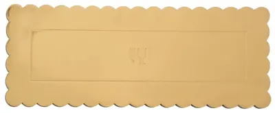 Zdjęcie produktu dla Podkładka pod tort – prostokątna – 33 x 12 cm – złota