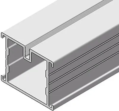 Produktbild von Alu-Schiene L 38x45x1950 mm Unterkonstruktion Terrassen Bodenverlegeprofil Aluminiumsystem Aluschien