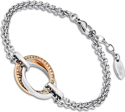 Produktbild von Lotus Style Armband 2-reihig Ringe LS1780-2/2 Ankerkette 20,5 cm bicolor