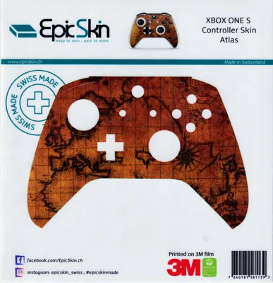 Produktbild von XBOX ONE S Controller Skin - Design Aufkleber Atlas