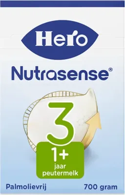 Produktbild von Hero Nutrasense Toddler Milk Classic 3 (1+ Jahre) - 1 x 700gr - Mit Milchfett - Palmölfrei (Früher Hero Baby Classic 3)