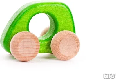 Zdjęcie produktu dla Drewniany mini samochód Bajo - ekologiczny samochód zabawka