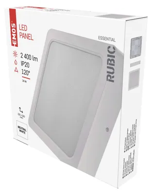 LED svítidlo RUBIC 22 x 22 cm, 24 W, neutrální bílá