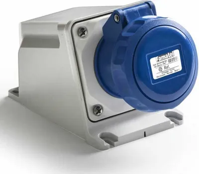 Produktbild von Famatel 2p+t 16a 230v Ip67 Industrielle Oberflächenbasis Blau Blau One Size
