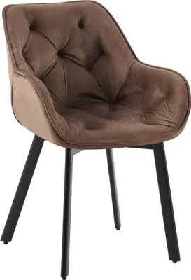 Produktbild von Esszimmerstuhl HLO-CP115 Samt  braun