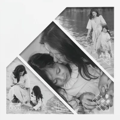 Immagine prodotto di Deknudt S68WA1 Cornice da galleria bianca per 3 foto 20x23 16x37 20x24 cm