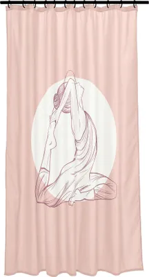 Produktbild von Kleine Wolke Duschvorhang Textil INDRA Beere 180 x 200 cm