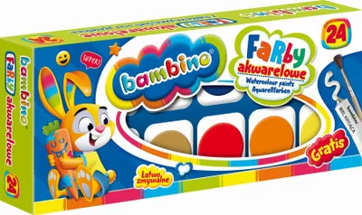 Produktbild von Aquarellfarben 24 Farben Bambino