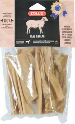 Produktbild von ZOLUX Natürliches Hundeleckerli aus Lammhaut, 200 g