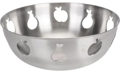 Produktbild von Dekoschale Edelstahl Ø30cm Früchtekorb Obstschale Designschale Deko Obstkorb