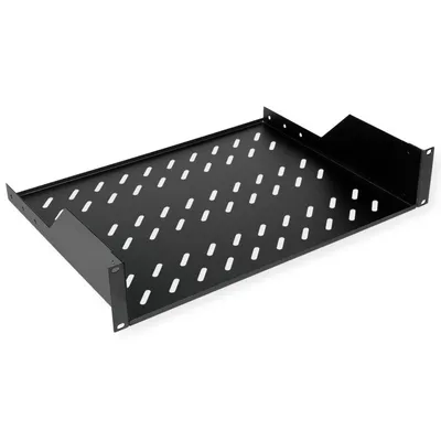 Immagine prodotto di ROLINE 19-Zoll Fachboden 2 HE 350 T, 25kg Tragkraft schwarz