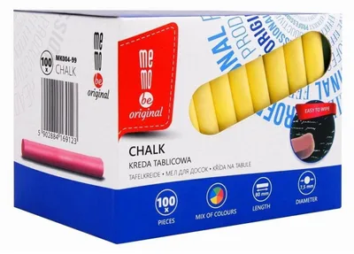 Produktbild von Kreda tablicowa MEMOBE kolorowa 100 szt.