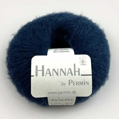 Immagine prodotto di Hannah by Permin – Filato in Lana, seta e cashmere (15 navy)
