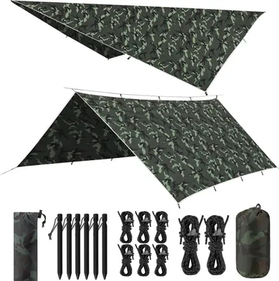 Obrázek produktu pro VOSOIR Plachta 3x3M Wasserdicht Camping Zeltplane Anti-UV Outdoor Schutz